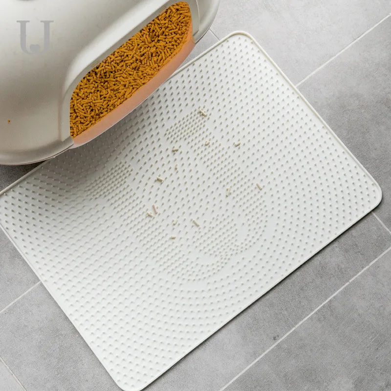 Zuo Dun Judy gato negro sha dian Soft Silicone Shakeout Pad Anti-outside Splashes Cat Mat Pet Pad Cat Toilet Control Sand Board