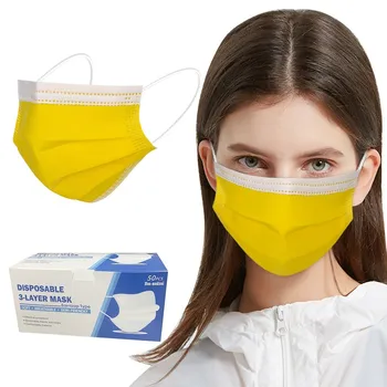 

mascarillas mask Air Purifying Face Mask Cover 3 Layer Mouth Filter Masks 50pcs masque cubrebocas mondmasker mascarillas