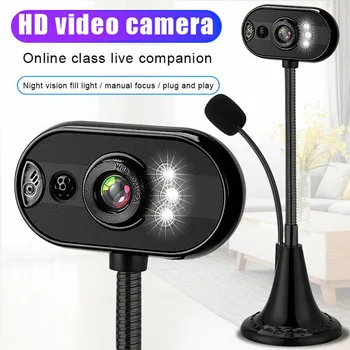 

Computer Webcam Flexible Neck USB 3.0 Night Vision Laptop PC Webcam with Microphone for Video Chat