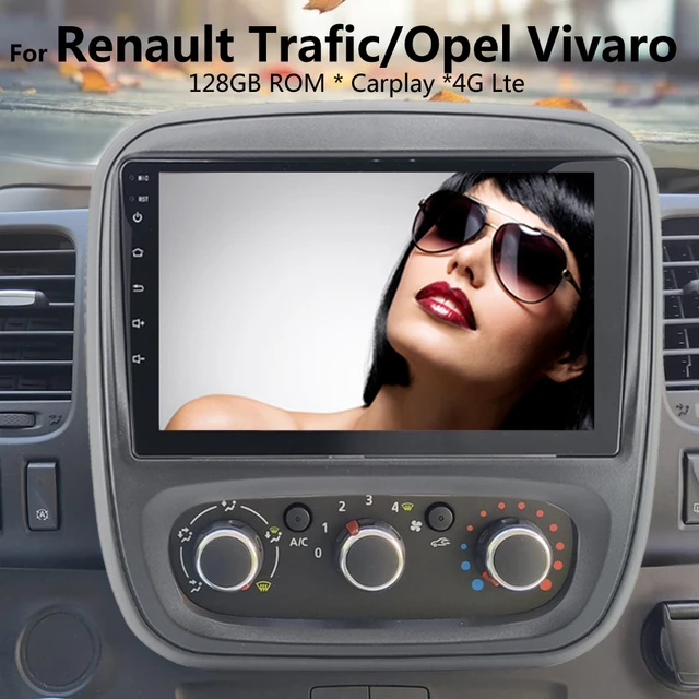 For Renault Trafic 2014-2023 2Din 9Inch Android System Autoradio Car GPS  Multimedia Radio Support Steering Wheel Control FM