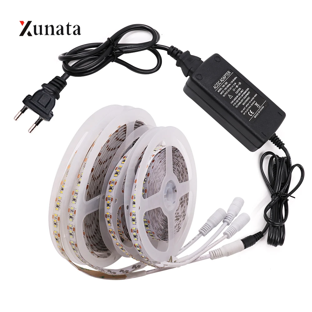 #cheap 5M LED Strip Light DC12V SMD3014 204LEDs M Flexible LED Tape Waterproof LED Ribbon Decoration with DC connector EU US AU UK Plug