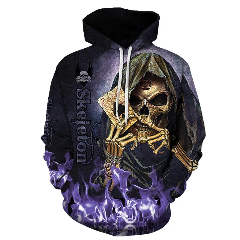 3d Skull Print Hoodie Long Sleeve Black Sweater Casual Sportswear Men's O Neck Pullover Street Oversized Clothes Hoodies Kids 3d Skull Print Hoodie Long Sleeve Black Sweater Casual Sportswear Men's O Neck Pullover Street Oversized Clothes Hoodies Kids