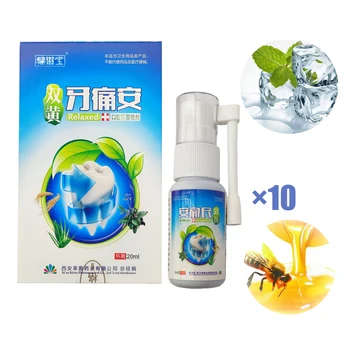

10bottles Oral Antibacterial Spray 20ml Cleans The Mouth Inhibits Anaerobic Bacteria, Gingivitis, Gum Swelling