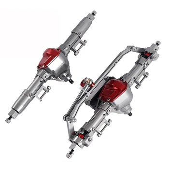 

RZXYL 1:10 RC Rock Crawler Axle Aluminum Universal Alloy Front Axle and Rear Axle