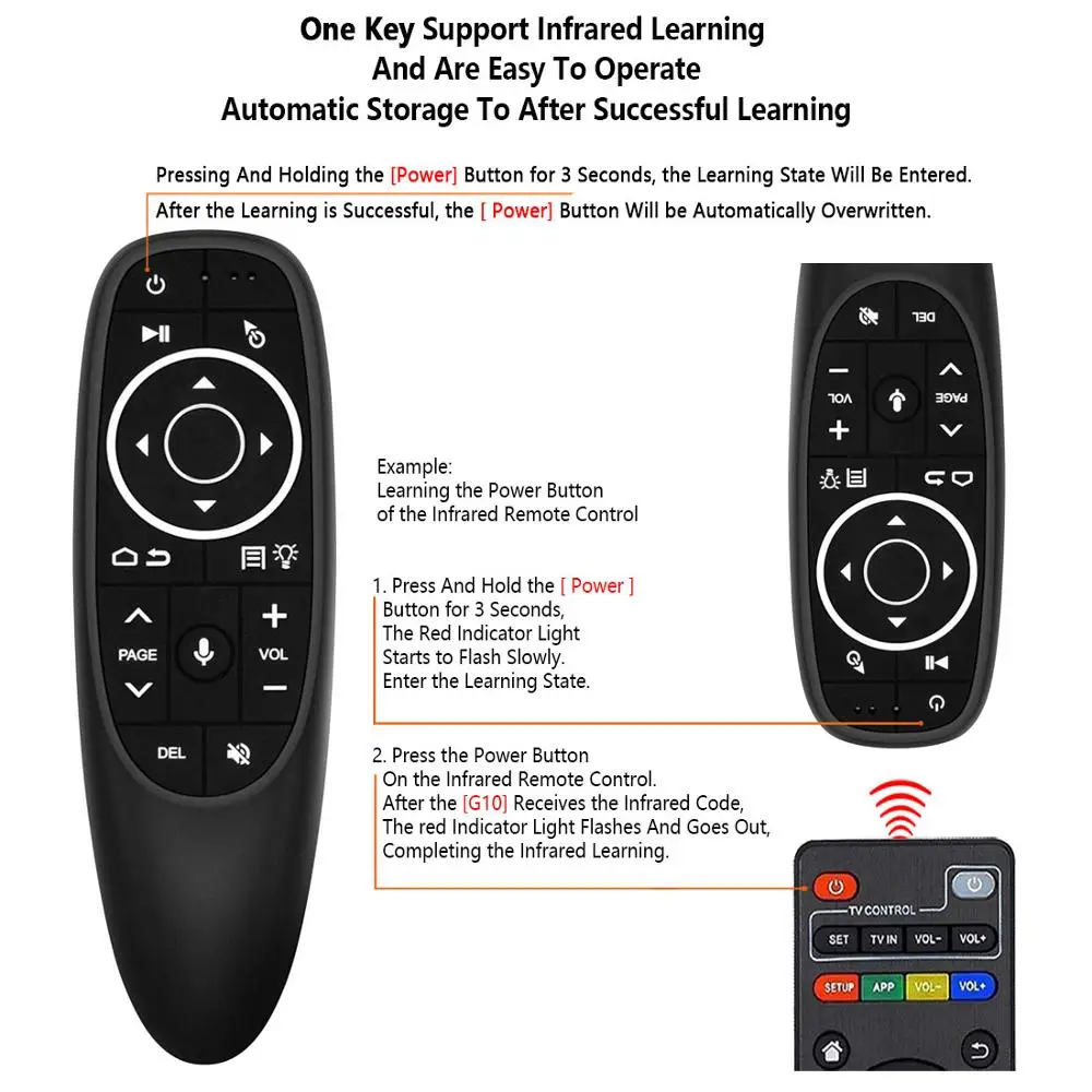 L8STAR G10 пульт дистанционного управления 2 4G Air Mouse гироскоп Google smart Voice IR RF