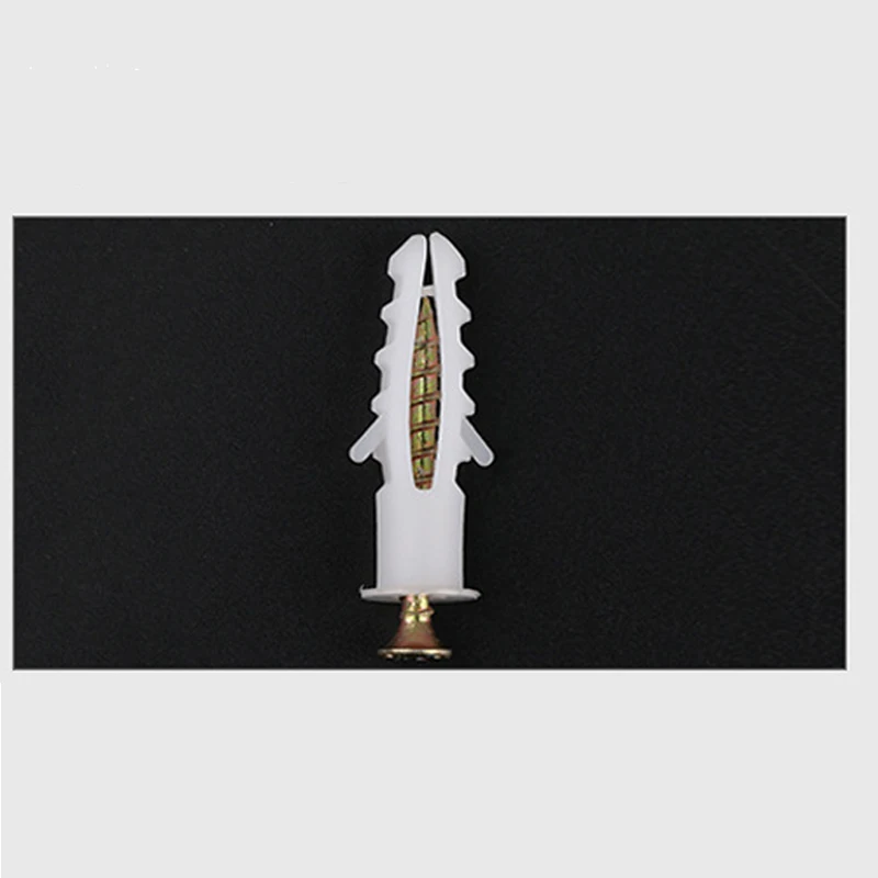 Anchors  5-14mm Screws M5-M14 Rubber Expansion Pipe Flat Round Head Self-Tapping Screw Nylon Tube Wall Wood Hardware Tool