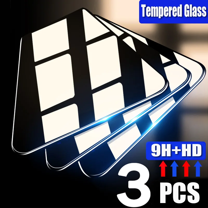 Protector de cristal para pantalla de móvil, cristal Protector para Huawei P40 P30 P20 Lite Pro E 5G, P10 Plus P9 Lite, 3 uds.