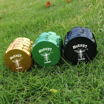

HORNET Aircraft Aluminum Grinder With Large Space 50MM 3 Piece Metal Smoking Herb Grinders Smoke Tobacco Grinder