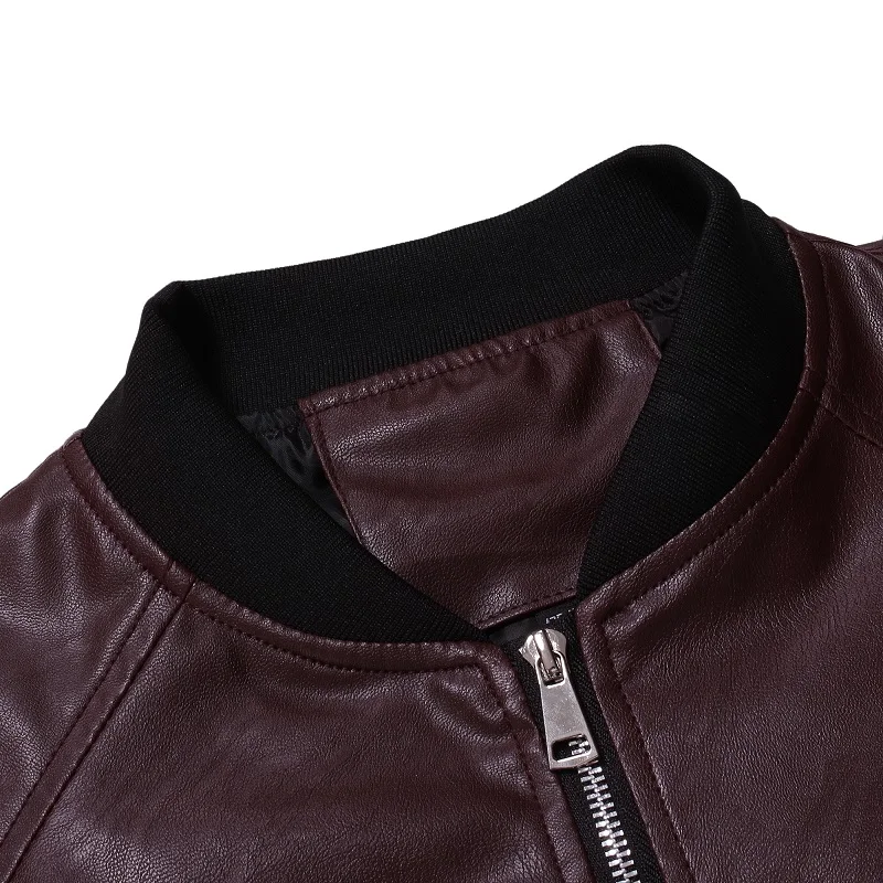 Бренд байкер кожаные куртки мужские новые пэчворк Одноцветный Lederjacke Herren классические молнии мужские мотоциклетные куртки 4XL