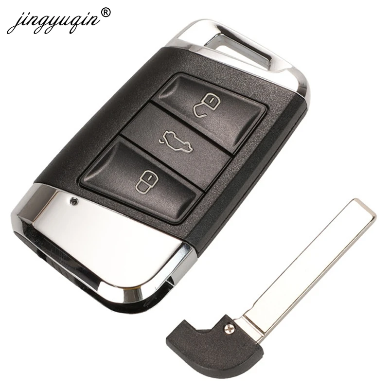 Jingyuqin умный дистанционный ключ 3 кнопки 434 МГц брелок для Volkswagen VW Magotan B8 Superb A7 Passat вариант- Замена