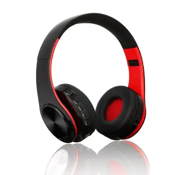 

Foldable Wireless Headset Stereo Headband Earphone MP3 Player Lot LC