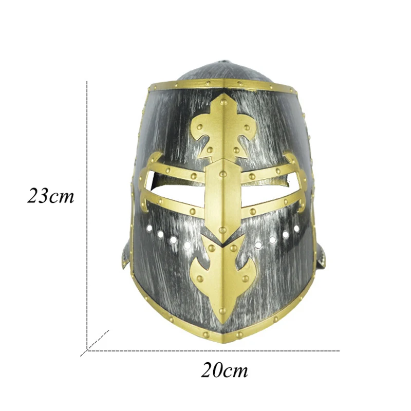 Праздничная защита для головного убора, игрушка "Рыцарь", средневековый шлем, рыцарская шляпа, резиновый защитный шлем гладиатора