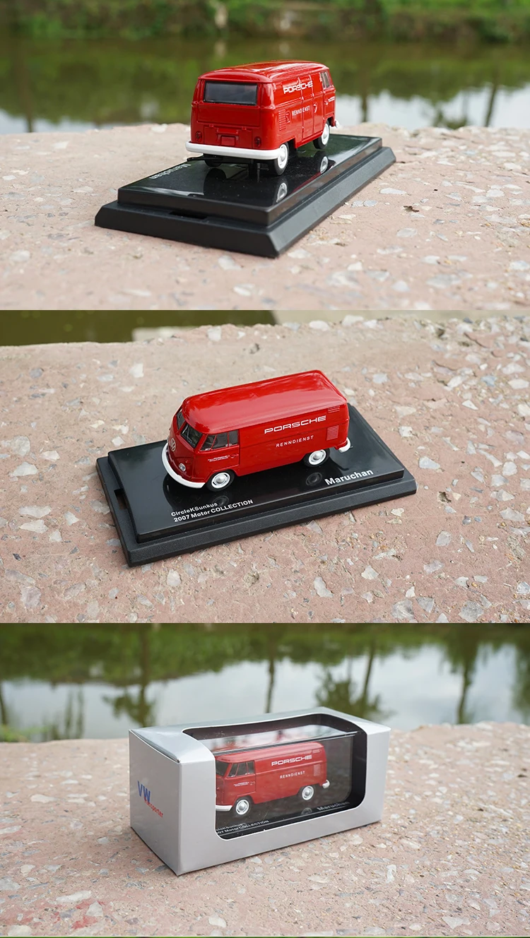 High Meticulous 1:64 VW T1 Van Cargo bus Alloy Model Car Static Metal Model Vehicles For Collectibles Gift