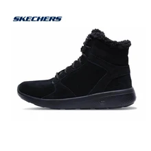 Skechers/Коллекция года; зимние мужские ботинки; удобная Водонепроницаемая Повседневная обувь; резиновые рабочие ботинки; мужские кроссовки; повседневная обувь; 54300-BBK