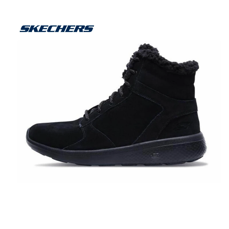 Skechers 2019 botas de nieve de invierno hombres cómodos zapatos casuales impermeables botas de trabajo goma zapatillas de Hombre Zapatos casuales 54300 BBK| | - AliExpress