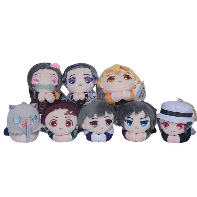 Плюшевые игрушки рассекающие демонов 10 см Kimetsu no Yaiba Agatsuma Zenitsu Nezuko Hashibira мягкая