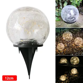 

10/12cm LED Ground Light Solar Powered Garden Landscape Lawn Bulb Buried Light Outdoor Road Stairs Decking Light