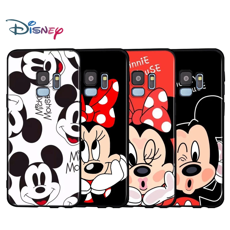 Black Soft Mickey and Minne BFF For Samsung Galaxy A9 A8 A7 A6 A6S A8S Plus A5 A3 Star 2018 2017 2016 Phone Case | Мобильные