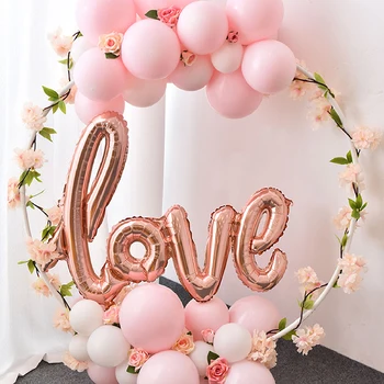 

Romantic Wedding Bruid Folie Ballon Bruiloft Decoratie Baby Shower Valentijnsdag Party Bruid Alfabet Balaos Decor Supplies DIY