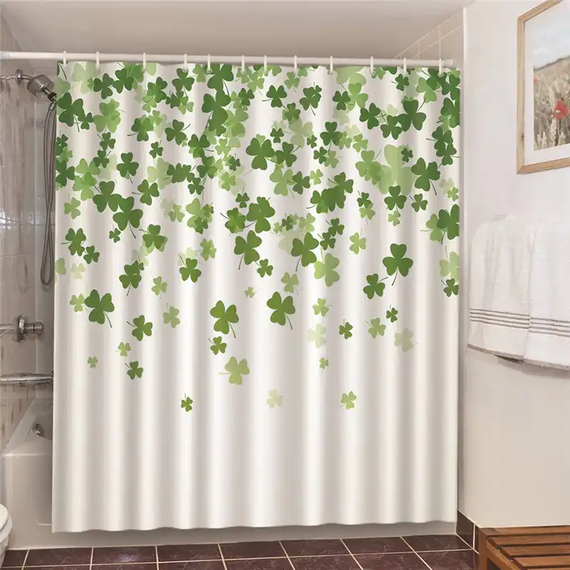 Nordic Style Cactus Bathroom Set With Shower Curtains Green Plant Palm Leaves Bath Decoration Blackout Screen Home Decor Curtain Shower Curtains Aliexpress