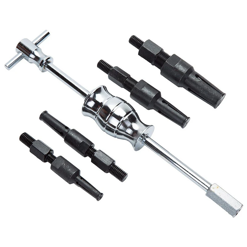 

5Pcs Blind Hole Slide Hammer Pilot Bearing Puller Internal Extractor Removal Kit