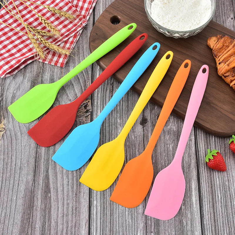 Silicone Scraper One-piece Kitchen Supplies Cake Cream Scraper Scraper Bakery Widget Wholesale