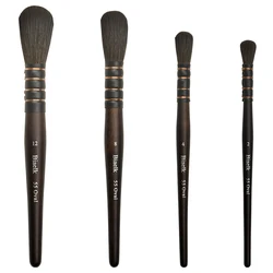 Manche en bois d'écureuil de haute qualité, brosse de peinture ovale 55 pour dessin, fournitures d'art aquarelle, 1 pièce 