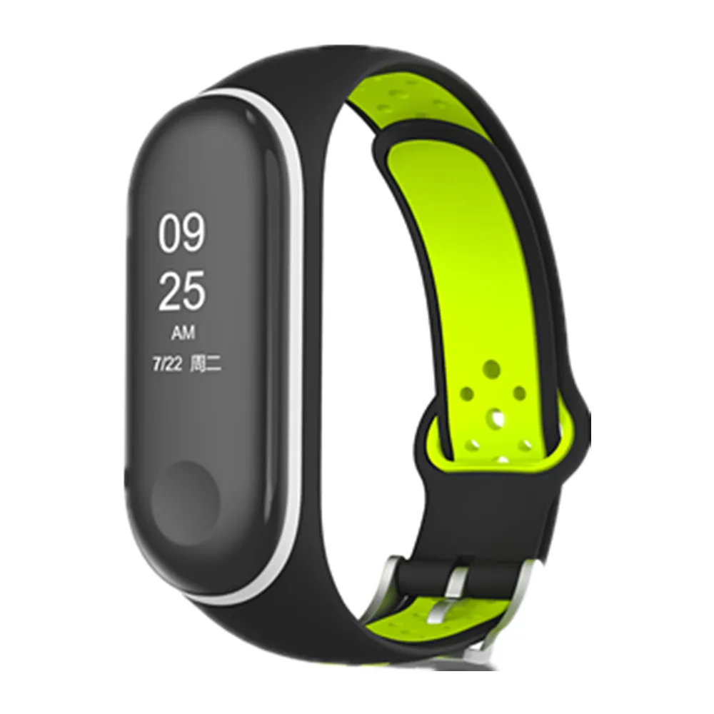 Для Mi Band 3 4 ремешок браслет спортивные силиконовые часы аксессуары band3 Браслет