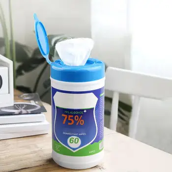 

60pcs 75% Alcohol Alcohol Swabs Pads Wipes Antiseptic Cleanser Cleaning Tool