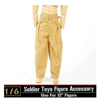 

1/6 Dragon DML Toys Model WWII Soldier Clothes Sand Pants Trousers F 12" Figure