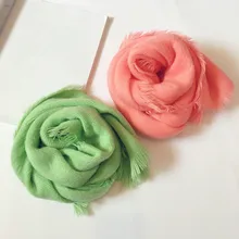 Стильный детский однотонный шарф, модный шарф в Корейском стиле с кольцом для мальчиков и девочек 20