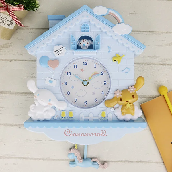 Yugui dog 12 дюймов мультфильм My Melody Swing Дети Девочки Часы настенные кварцевые домашний декор для спальни Liveroom лучшие продажи продуктов - Цвет: Yugui dog