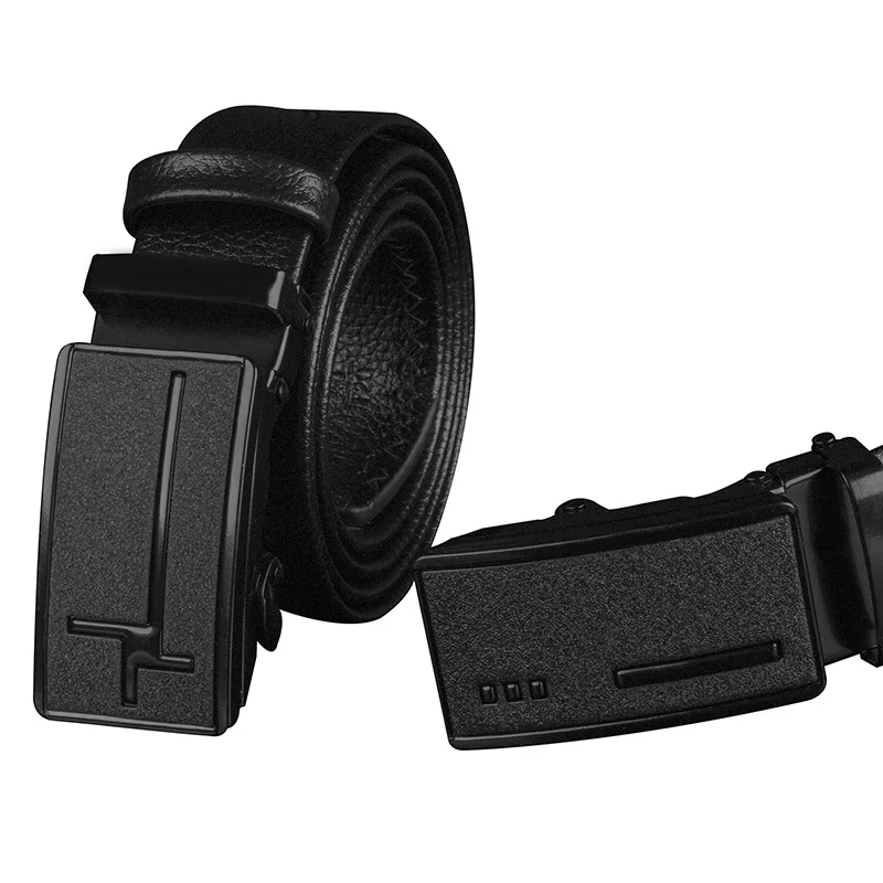 ZLD Men Imitation Leather Belt Alloy Automatic Buckle Belt High Quality Business Affairs Casual Fashion Men Belt black belt