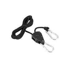 Grow light регулируемый 1/8 дюймов Луна шнурки для вентилятор для палатки для выращивания растений лампа шкив троса подъемный крюк шкива