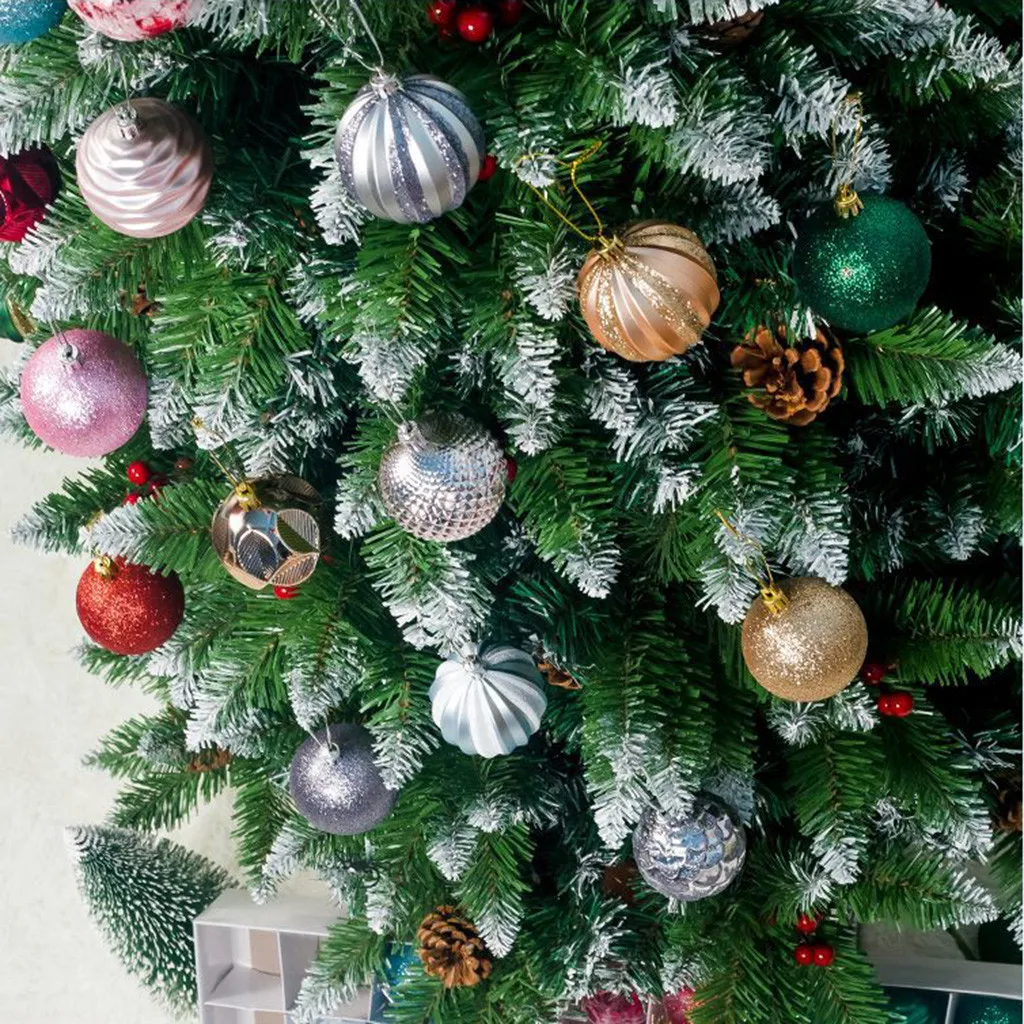 12 шт Рождественская елка 8 см шар-безделушка подвесное украшение для домашней вечеринки декор подарок фестиваль счастливый год Navidad Noel