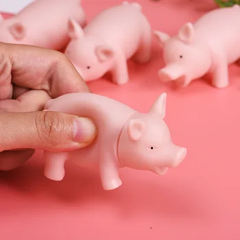 

Cute cartoon pink pig scream pig vent pig voice pig decompression toys
