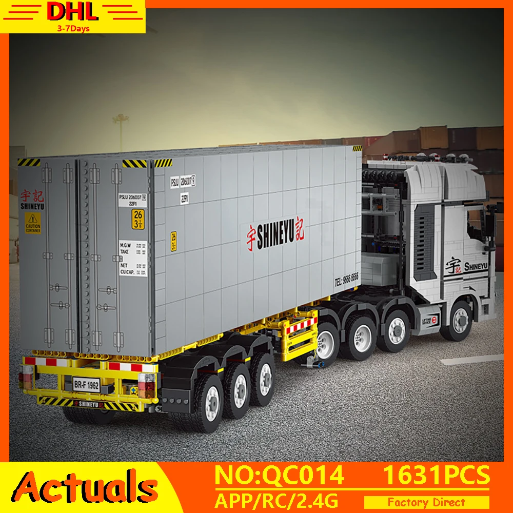 

MOC Technic Car Series The Arocs Truck Car Cargo Shipping Container Model Kit Building Blocks Bricks Compatible With 42043 Toys