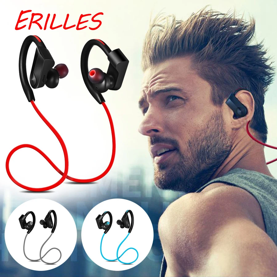 

K98 Sport Bluetooth Headphone Wireless Earphones WaterproofERILLES Bluetooth earphone Stereo bass Headset with Mic for phone