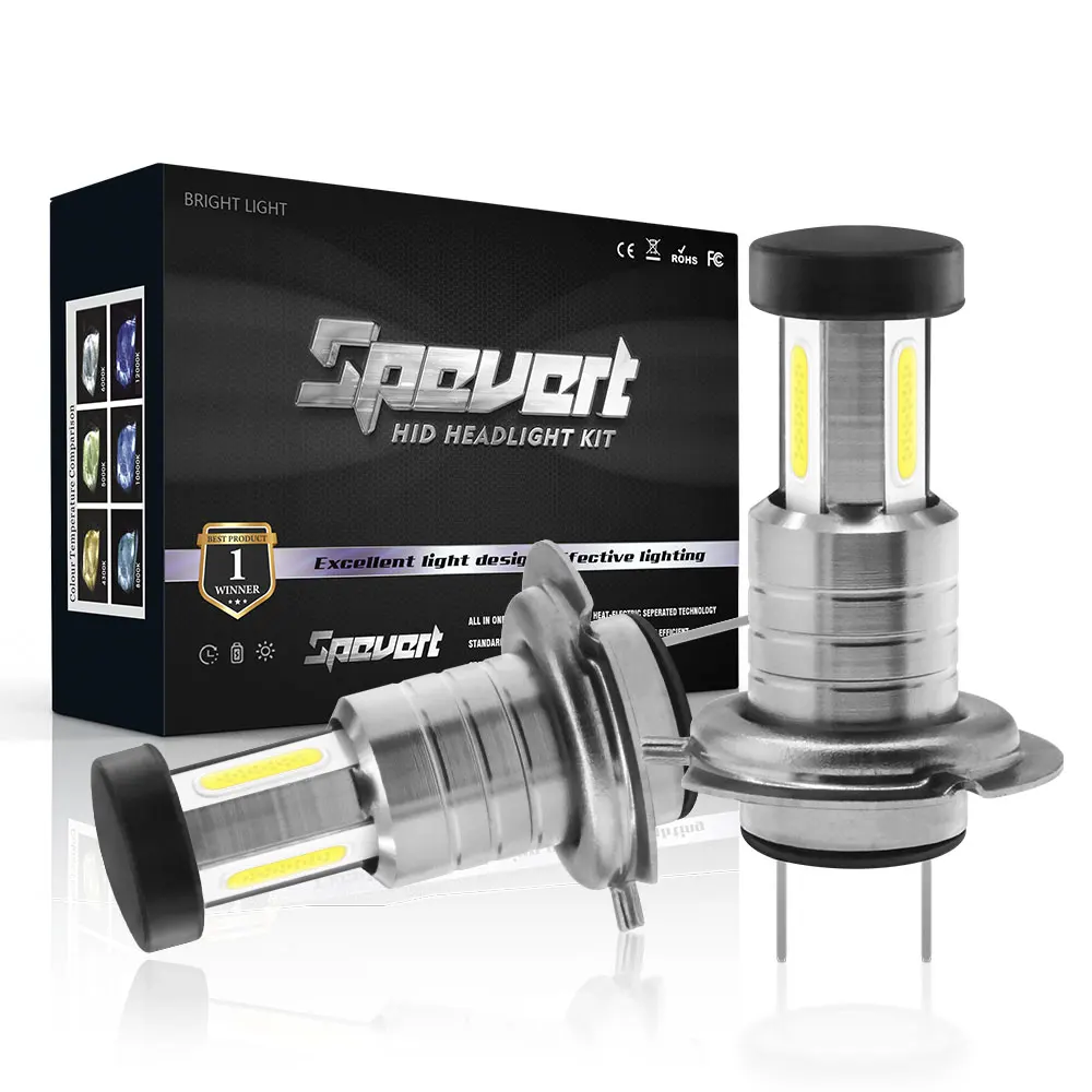 SPEVERT Upgrade 110W 30000LM H7 LED Canbus Headlight Kit HXP 5050SMD