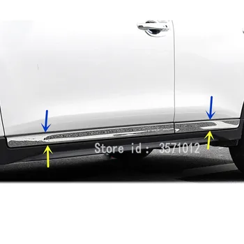 

Car Styling Side Door Trim Strip Molding Stream Panel Bumper Part 4pcs For Nissan X-Trail XTrail T32/Rogue 2017 2018 2019 2020