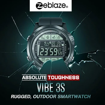 

Zeblaze VIBE 3S Outdoor Men Smart Watch 50M Waterproof Bluetooth 4.0 Smart watch Real-time Weather Fitness Tracker LED Backlight