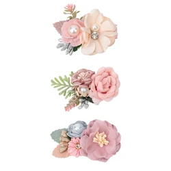 2021 New Chiffon Flower Hair Clips Pins Accessories Cute Hair Clips Pins for Baby Girls Toddlers Hairpin Kids заколка для волос