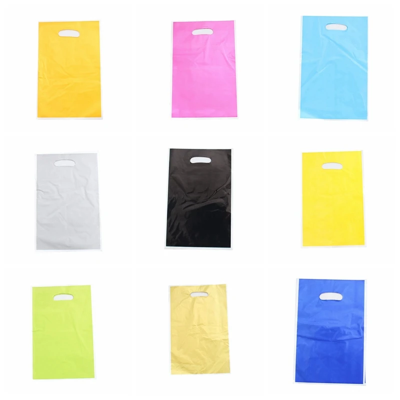 

50pcs/set Solid Color Gift bags kids Baby Boy Girl Birthday Party child Candy Dessert wedding Decoration Supplies Loot Bag