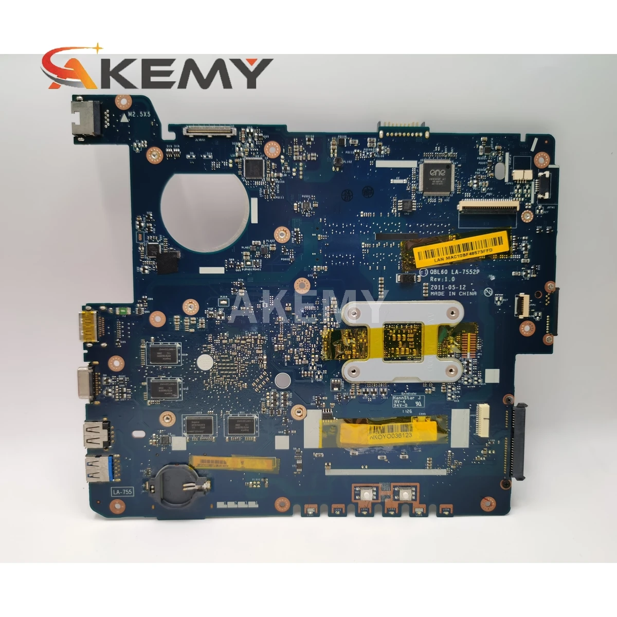 100% работает Ноутбук Материнская Плата для For Asus K53TA K53TK QBL60 LA 7552P x53t Серии Полностью