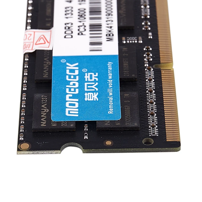 MOREBECK DDR3 4G 1,35 V 204Pin оперативная Память So-DIMM для ноутбука