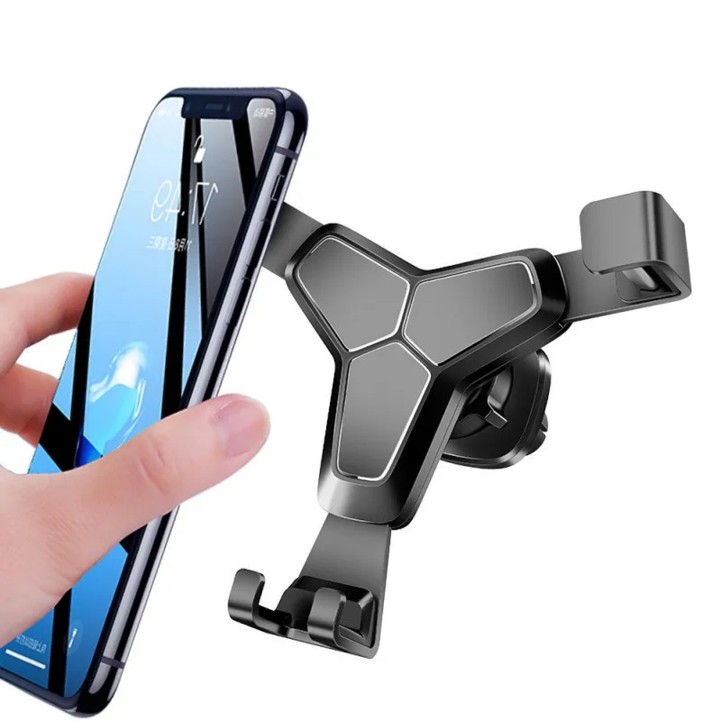 Anti-slip Auto Air Vent Phone Holder Mount Car Outlet Stand Metal Mobile Navigation Bracket Accesories | Мобильные телефоны и