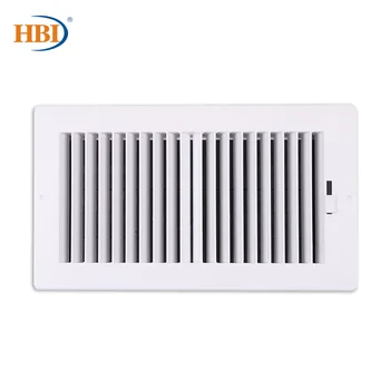 

2-Way W12" x H6" Bright White Finished Plastic Sidewall/Ceiling Register Air Grille Air Vent Ventilation Equipment