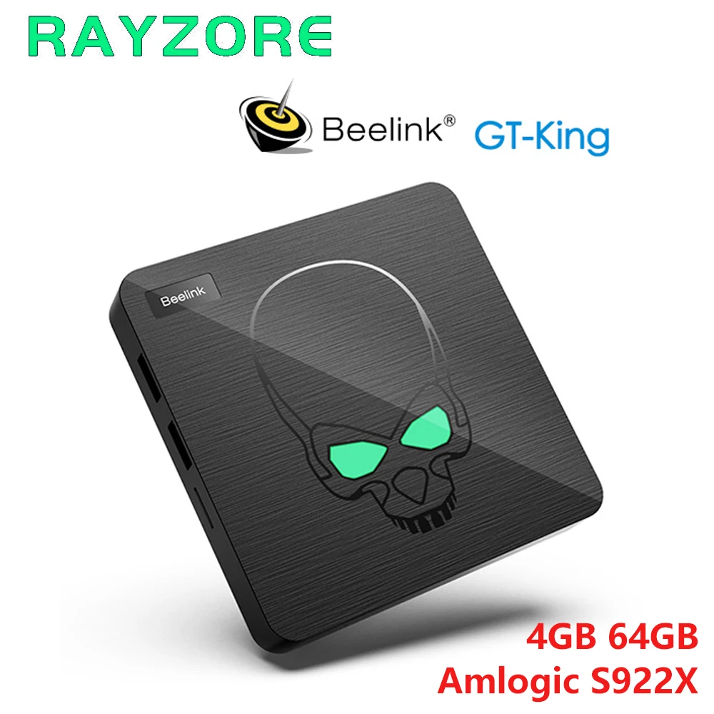 Beelink GT-King Amlogic S922X 4 Гб 64 smart tv box android 9 0 DDR4 1000 м LAN set top 2 4G/5 8G Dual wifi 4K медиаплеер |