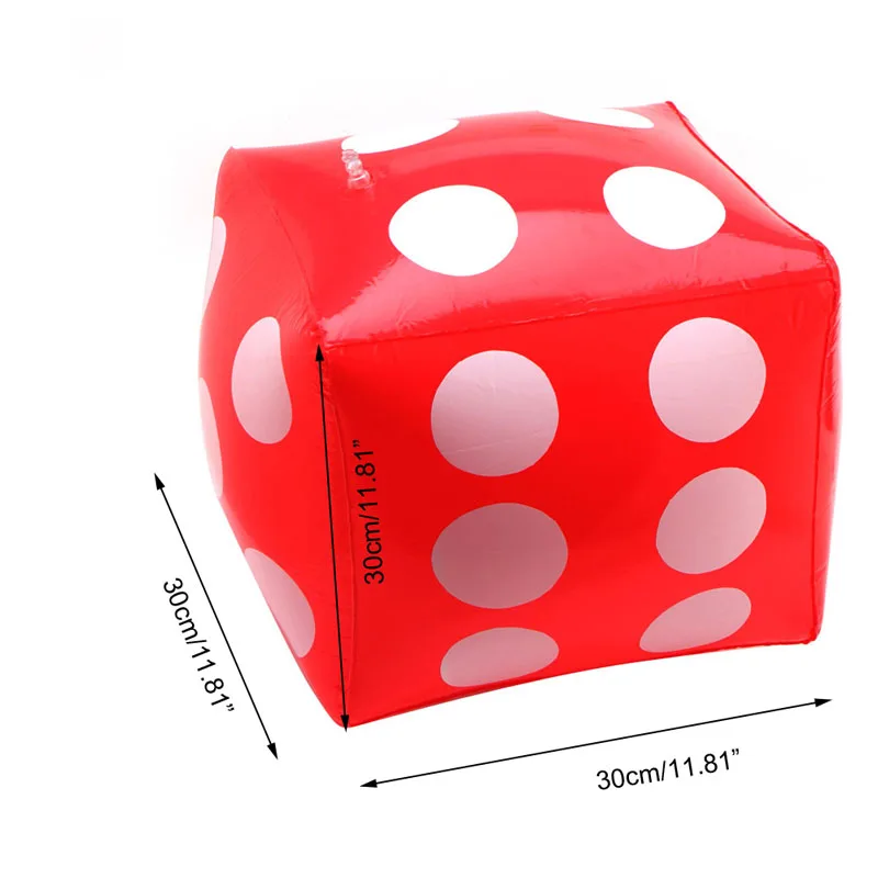 

Fun Pop Inflatable Dice Soft Cubes Dot Cube Square Party Family Game Beach Toy