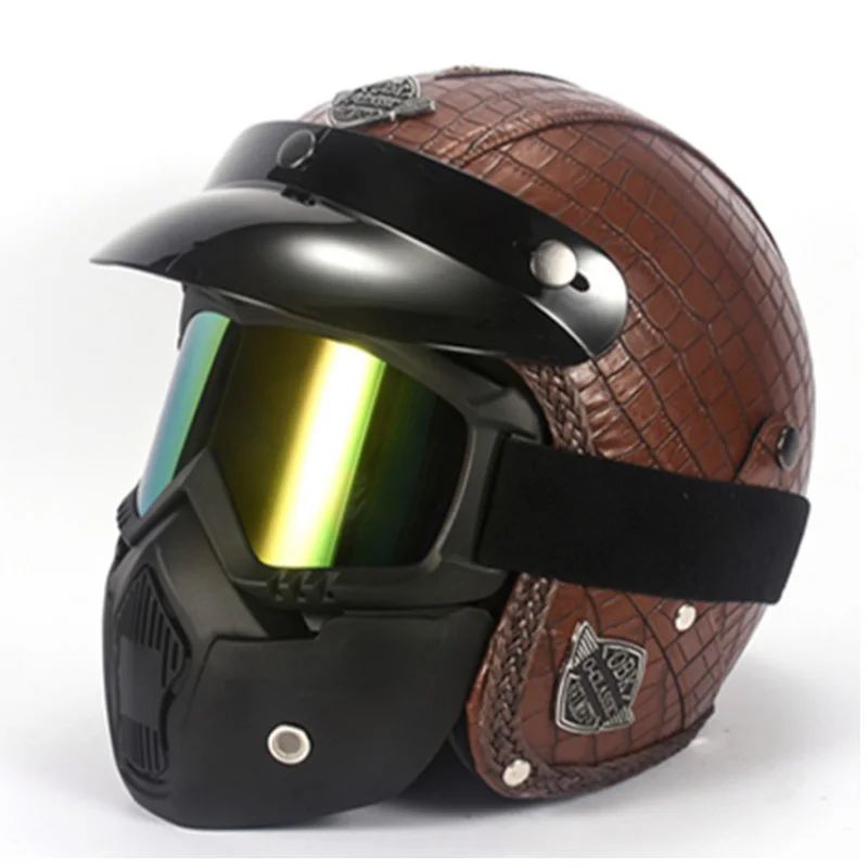 Полнолицевой гоночный moto cross Casque hors route Casque мотошлем moto Casco винтажный Ретро Мультфильм взрослых детей мото маска